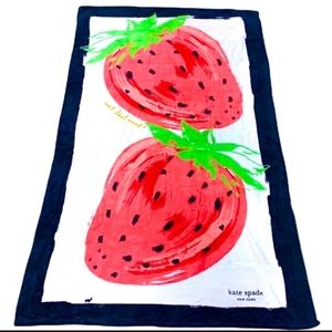 Kate Spade Strawberry 100% cotton beach towels NWT 40X70